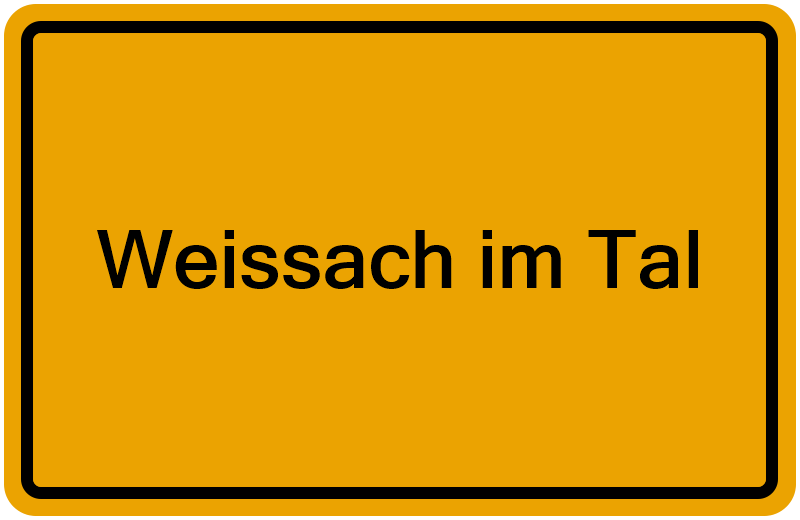 Handelsregisterauszug Weissach im Tal